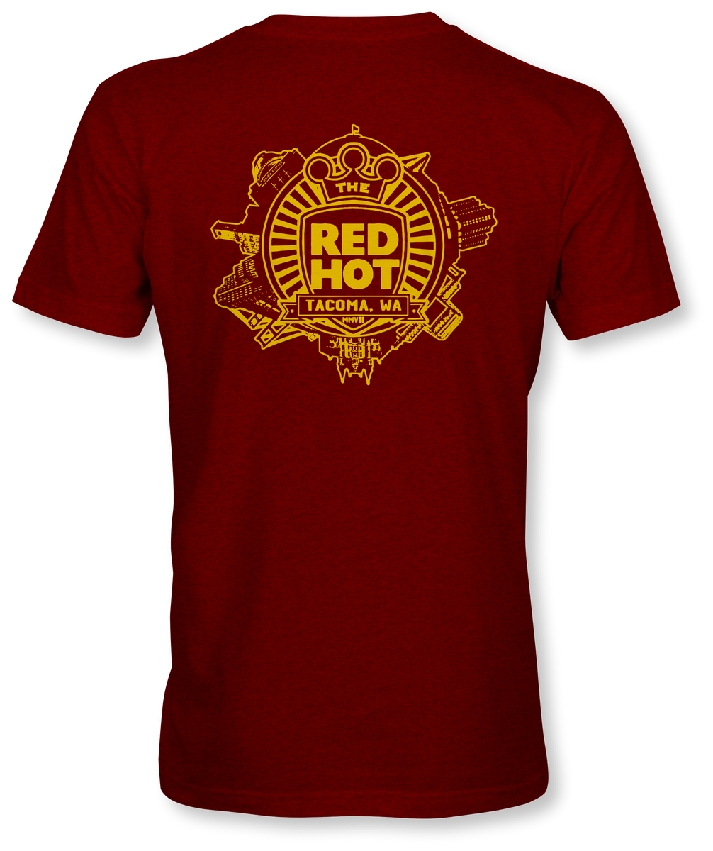 THEREDTHREAD】S circle open T-shirts