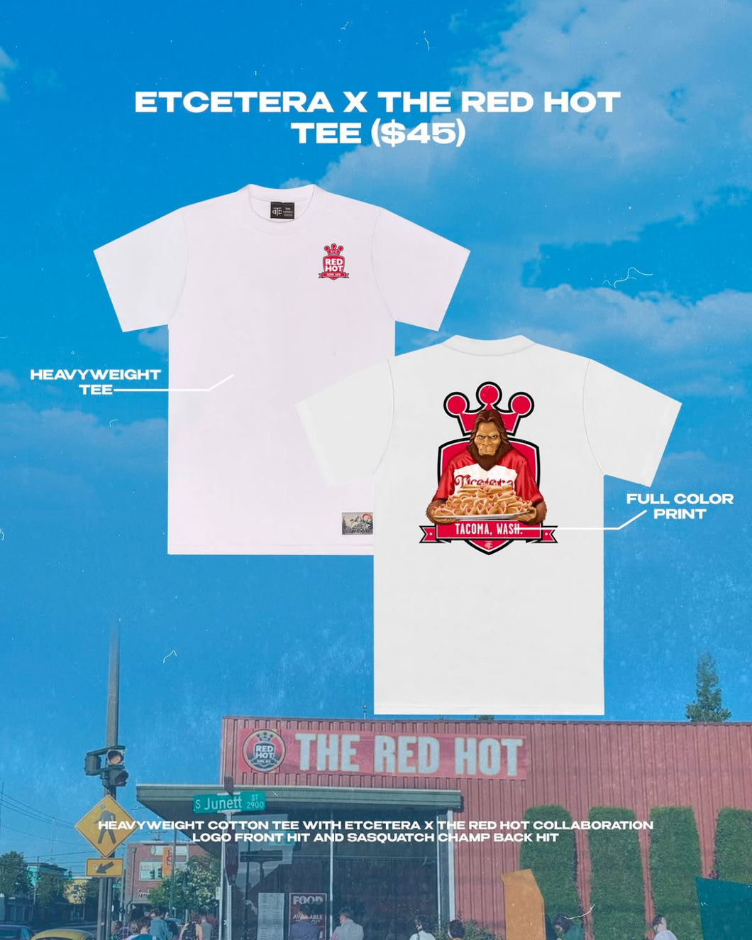 ETCETERA x THE RED HOT COLLABORATION TEE *LIMITED QUANTITIES*